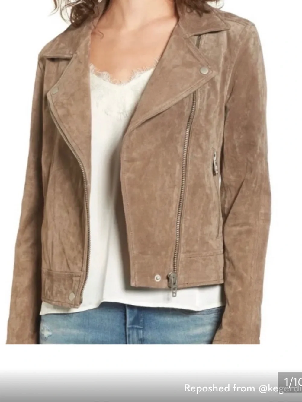 Blank NYC suede/100% leather jacket